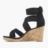 Zwarte Sandalette Sleehak