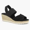 Zwarte Sandalette Sleehak