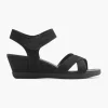 Zwarte Sandalette Sleehak
