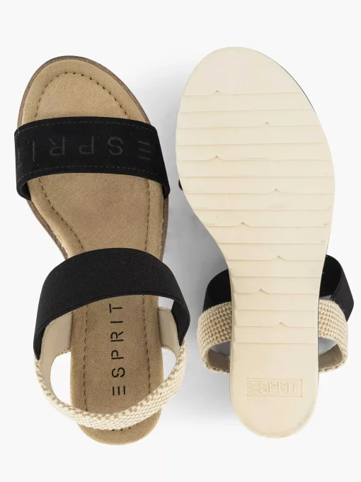 Zwarte Sandalette Sleehak