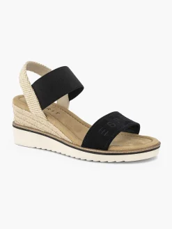 Zwarte Sandalette Sleehak