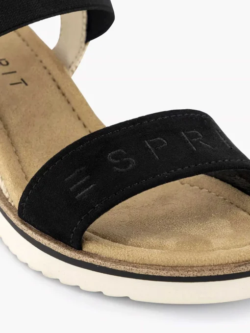 Zwarte Sandalette Sleehak