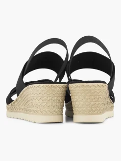 Zwarte Sandalette Sleehak