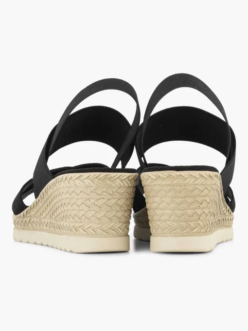 Zwarte Sandalette Sleehak