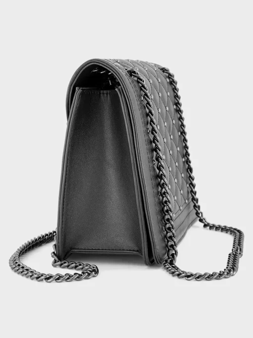 Zwarte Schoudertas Padded