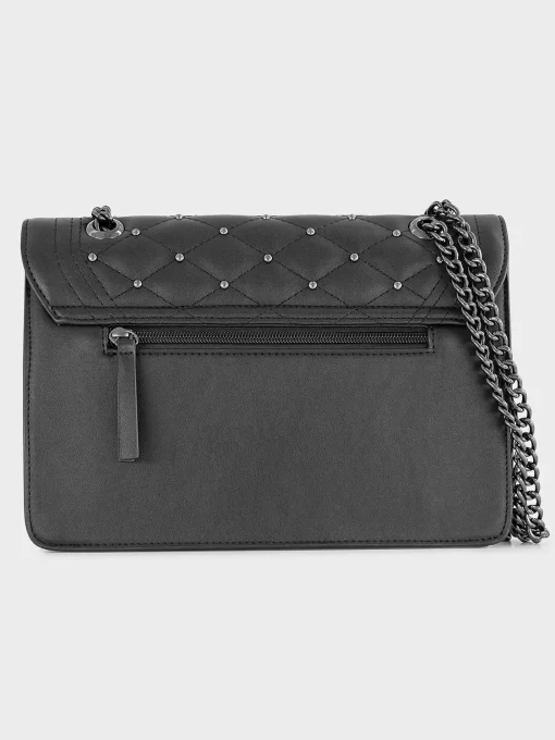 Zwarte Schoudertas Padded