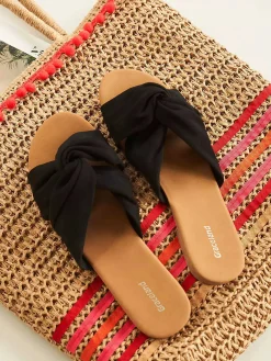 Zwarte Slipper Knoop