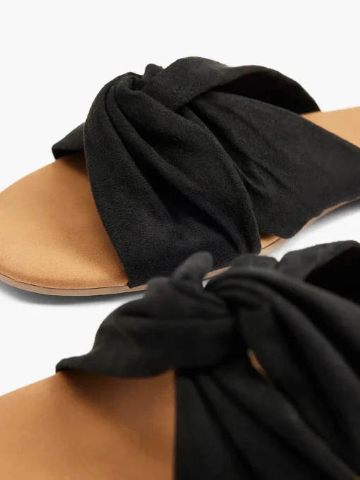 Zwarte Slipper Knoop