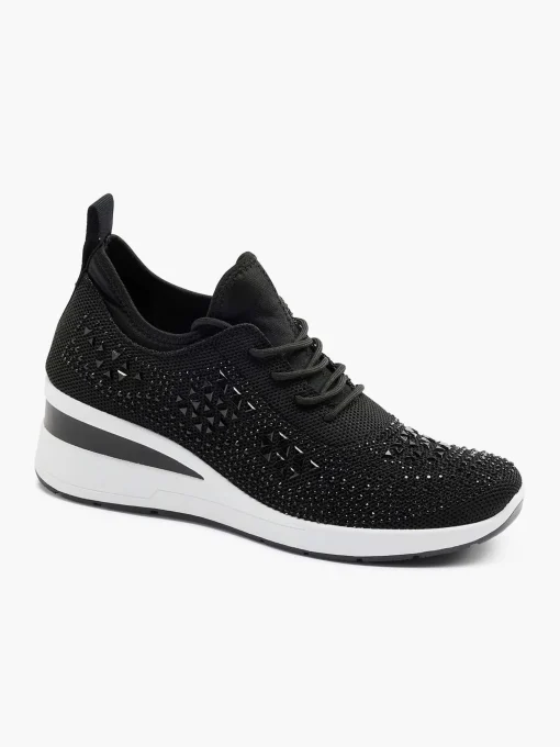Zwarte Sneaker Steentjes