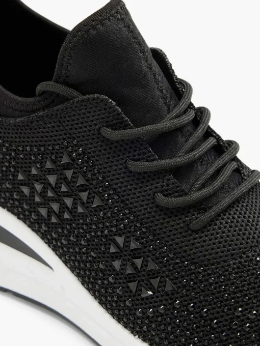 Zwarte Sneaker Steentjes
