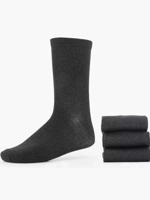 Zwarte Sokken 35-42 3 Pak