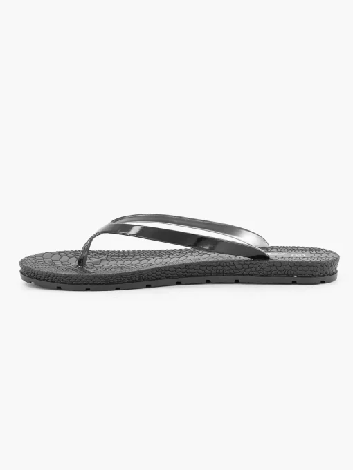 Zwarte Teenslipper