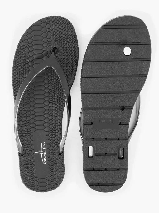 Zwarte Teenslipper