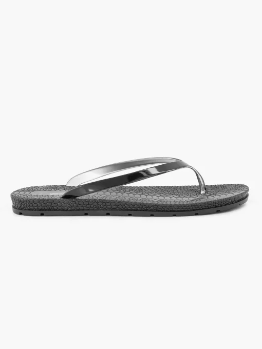 Zwarte Teenslipper