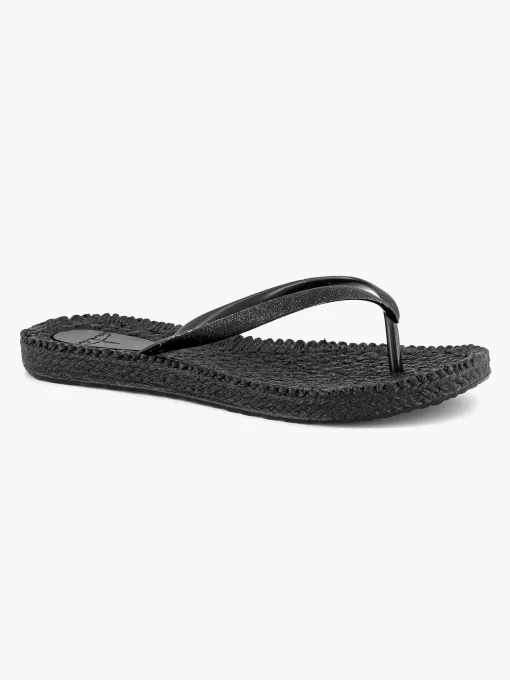 Zwarte Teenslipper