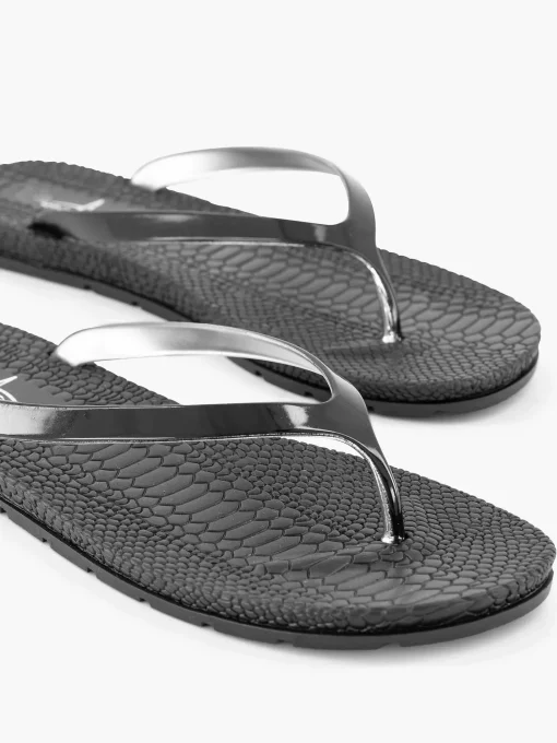 Zwarte Teenslipper