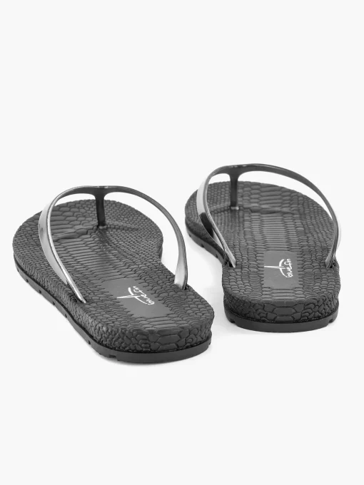 Zwarte Teenslipper