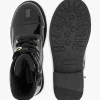 Zwarte Veterboot Lak