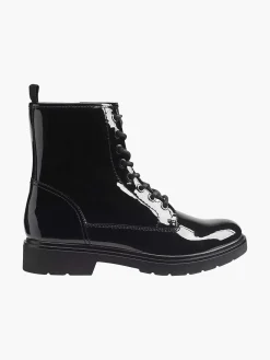 Zwarte Veterboot Lak