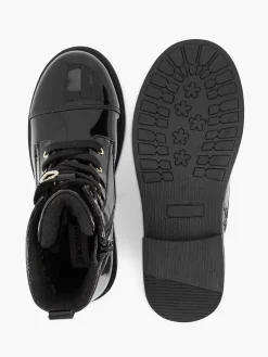 Zwarte Veterboot Lak