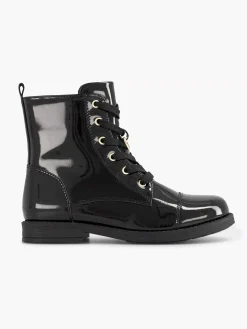Zwarte Veterboot Lak