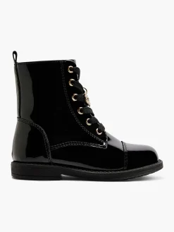 Zwarte Veterboot Lak