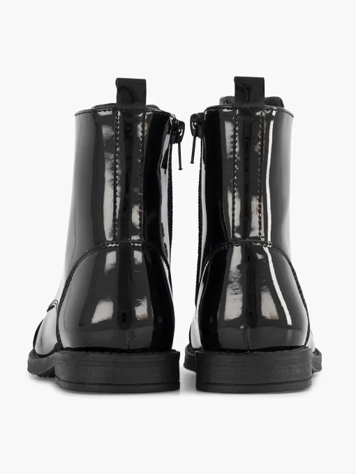 Zwarte Veterboot Lak