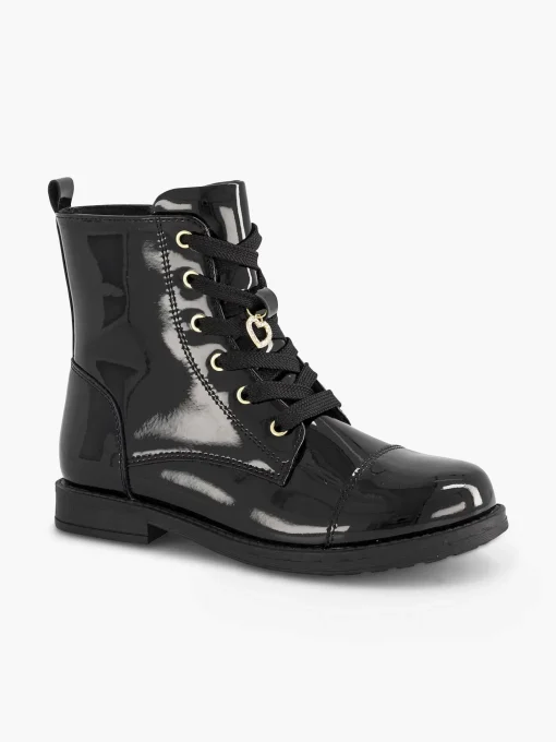 Zwarte Veterboot Lak