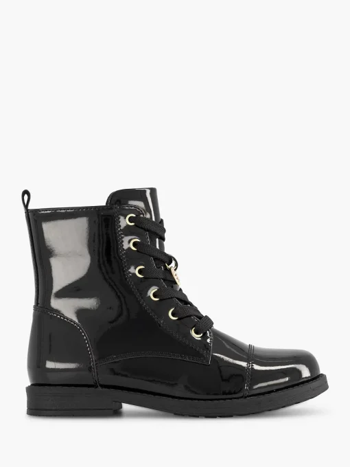 Zwarte Veterboot Lak