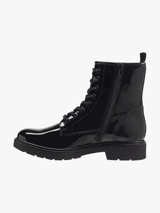 Zwarte Veterboot Lak