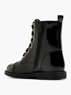 Zwarte Veterboot Lak