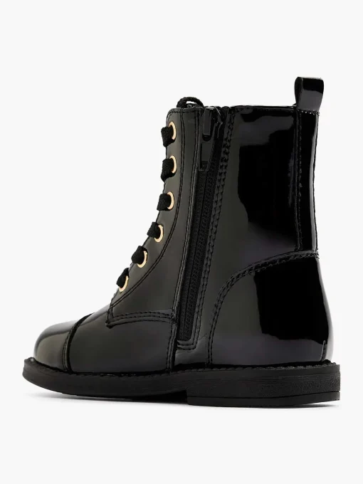 Zwarte Veterboot Lak