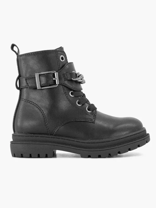 Zwarte Veterboot Sierketting, Offline Ivm Klachten (Laura)
